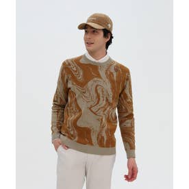 デサントゴルフ DESCENTE ゴルフ 総柄クールネックセーター -デサント