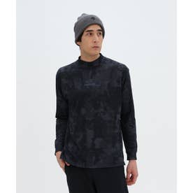 デサントゴルフ M ネイビー ストレッチ モックネックシャツ デサントゴルフ DESCENTE ゴルフ 防風裏起毛プリントモックネック長袖
