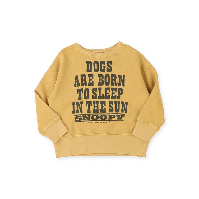 SNOOPY SUN Sweat Shirt （MUSTARD）
