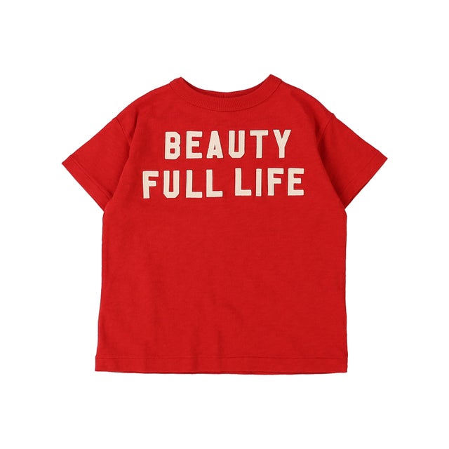 LIFE Tee （DARK RED）