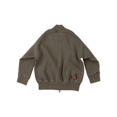 デニムダンガリー DENIM DUNGAREE Brushed Fleece PENNIE Jacket （BROWN）｜詳細画像