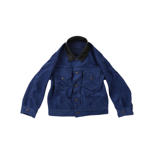 Fake Suede Jacket （NAVY）