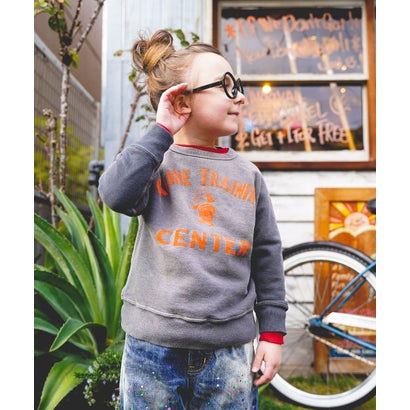 Vintage Pile CENTER Sweatshirt （CHARCOAL GRAY）｜詳細画像