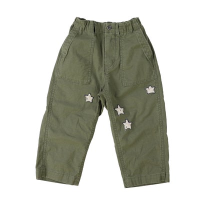 Back Satin Star Pants （KHAKI）｜詳細画像
