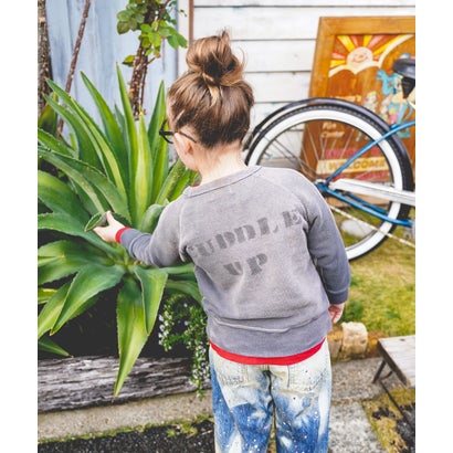 Vintage Pile CENTER Sweatshirt （CHARCOAL GRAY）｜詳細画像