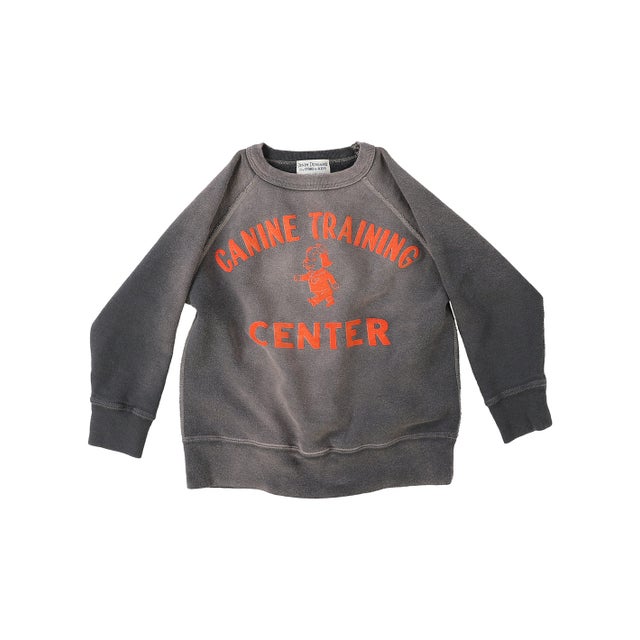 Vintage Pile CENTER Sweatshirt （CHARCOAL GRAY）
