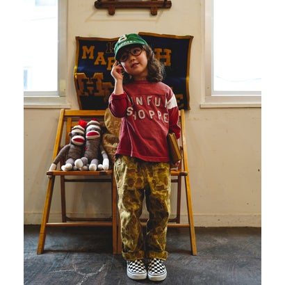 Back Satin Camouflage Reversible Pants （MUSTARD）｜詳細画像