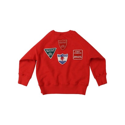 デニムダンガリー DENIM DUNGAREE PENNIE Patch Sweatshirt （DARK RED）｜詳細画像