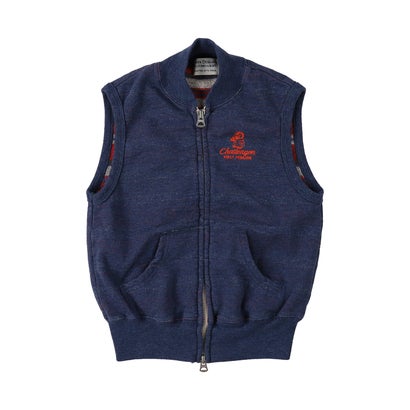 Inlay Striped PENNIE Vest （NAVY）｜詳細画像