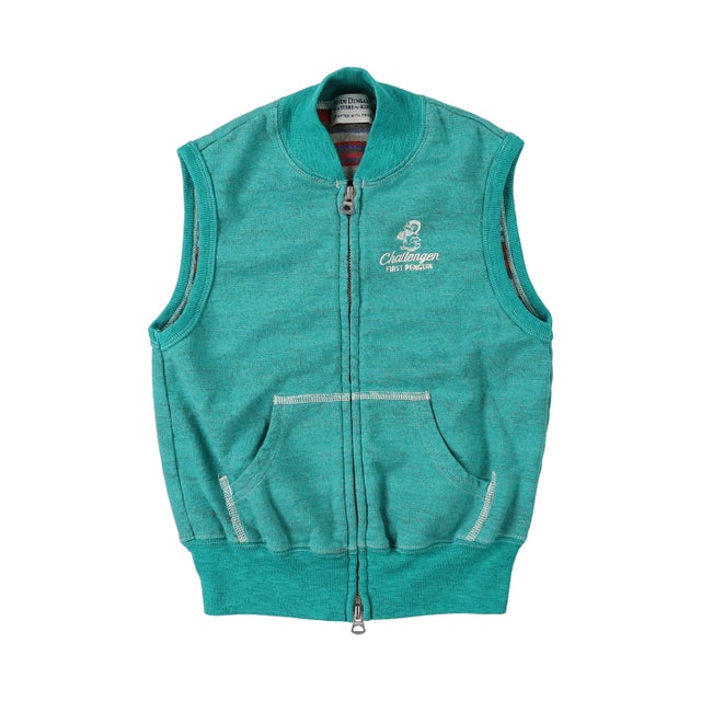 Inlay Striped PENNIE Vest （LIGHT GREEN）