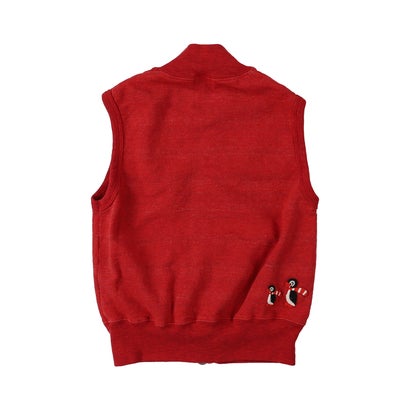 Inlay Striped PENNIE Vest （RED）｜詳細画像