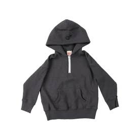 PENNIE Half Zipup Hoodie （BLACK）