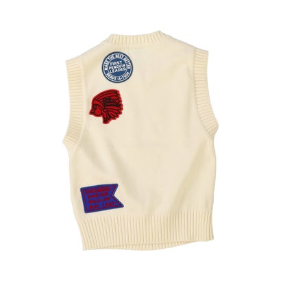 PENNIE Knitted Vest （WHITE）｜詳細画像