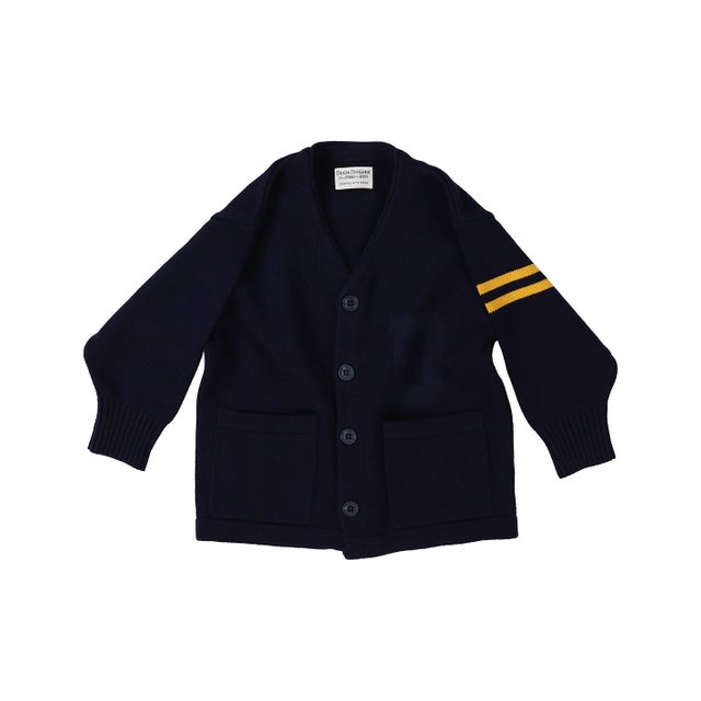 Cotton Lettered Cardigan （BLACK）