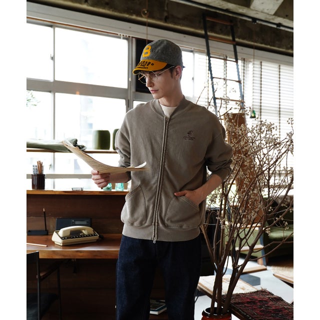 Brushed Fleece PENNIE Jacket(MENS) （GRAY）