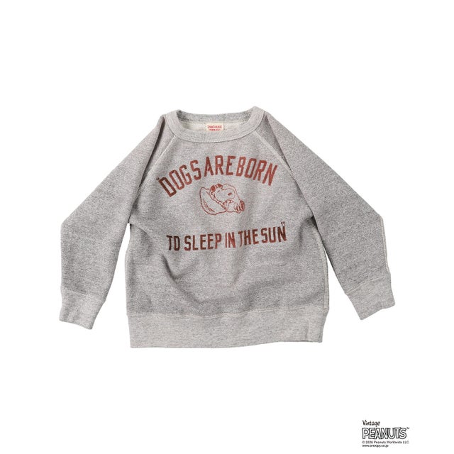 Vintage Pile SNOOPY SLEEP Sweatshirt(MENS) （GRAY）