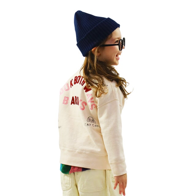 Vintage Fleece DOG Sweat Shirt （WHITE）