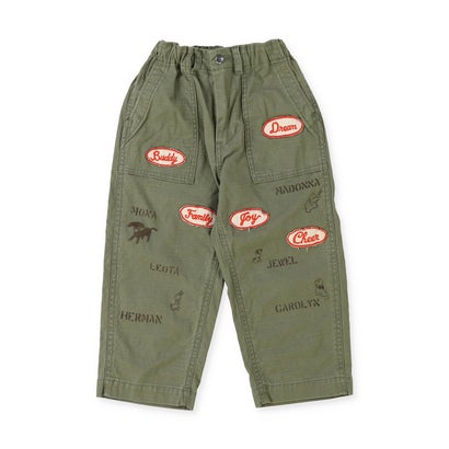 Stretch Back Satin Pants （KHAKI）｜詳細画像