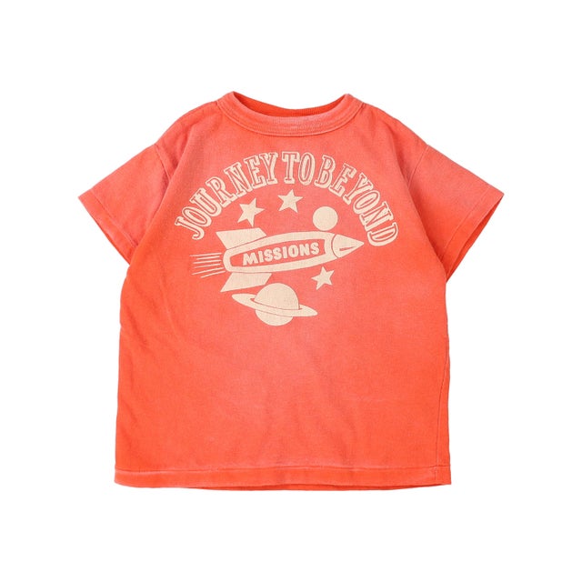 Vintage Cotton Jersey Rocket Tee （ORANGE）
