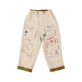Back Satin Camouflage Reversible Pants(LADIES) （OFF WHITE）
