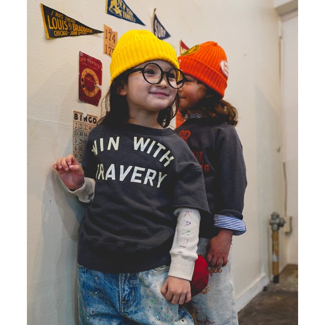 WIN Layered Sweatshirt(LADIES) （BLACK）