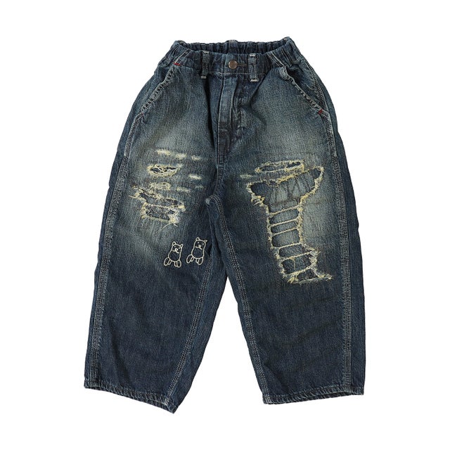 8oz Denim Custom Pants(LADIES) （NAVY）