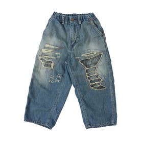 8oz Denim Custom Pants(LADIES) （BLUE）