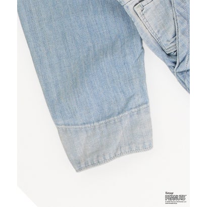 デニムダンガリー DENIM DUNGAREE Herringbone SNOOPY Overalls(LADIES) （LIGHT BLUE）｜詳細画像