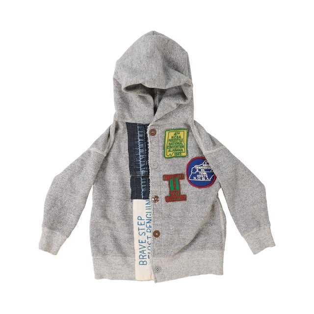 Vintage Pile Remake Hoodie(LADIES) （GRAY）