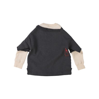 デニムダンガリー DENIM DUNGAREE 1st Remake Sweatshirt(LADIES) （BLACK）｜詳細画像