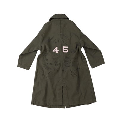 Vintage Duck Scribble Coat(LADIES) （KHAKI）｜詳細画像