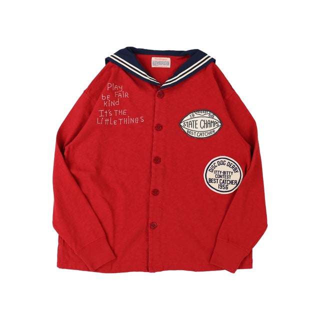 Sailor Cardigan(LADIES) （DARK RED）