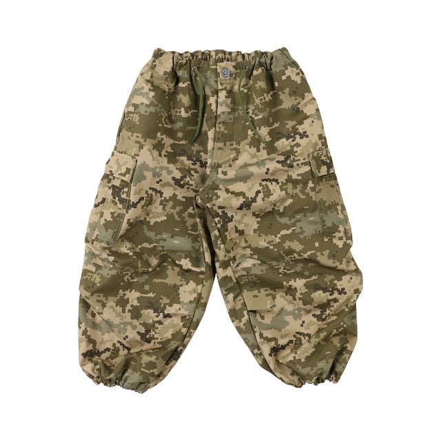 Digital Camouflage Cargo Pants(LADIES) （GREEN）