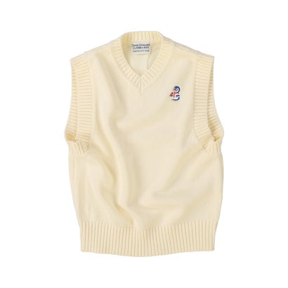 PENNIE Knitted Vest(LADIES) （WHITE）｜詳細画像