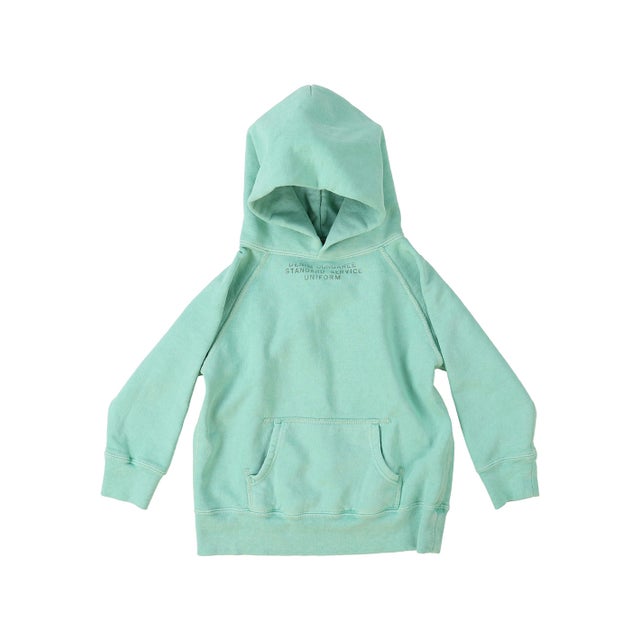 Vintage Pile Simple Hoodie(LADIES) （LIGHT GREEN）