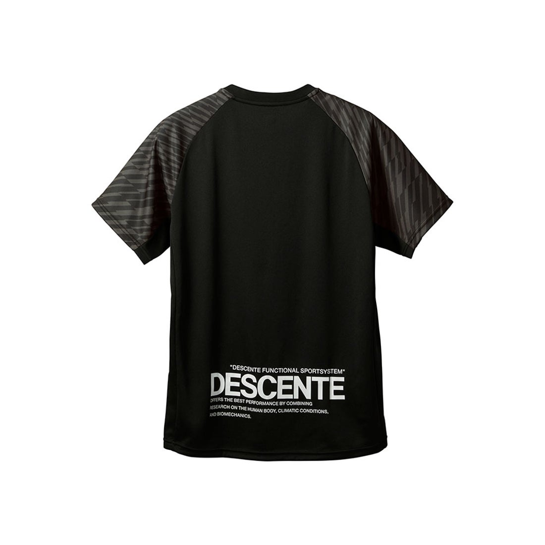 デサント DESCENTE 半袖バレーボールシャツ （ブラック) DVUVJA52 BK