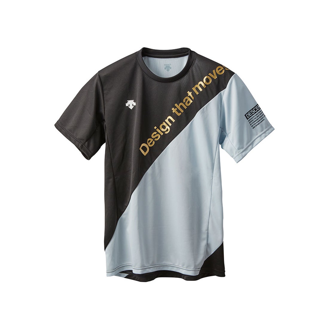 DESCENTE デサント 半袖バレーボールシャツ （ブラック) DVUVJA53 BK バレーボールウェア -【SWSバレーボール】