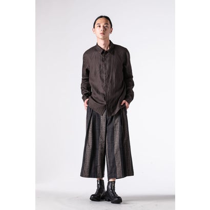 Regular fit shirt Vintage wash linen （BEIGE GRAY）｜詳細画像