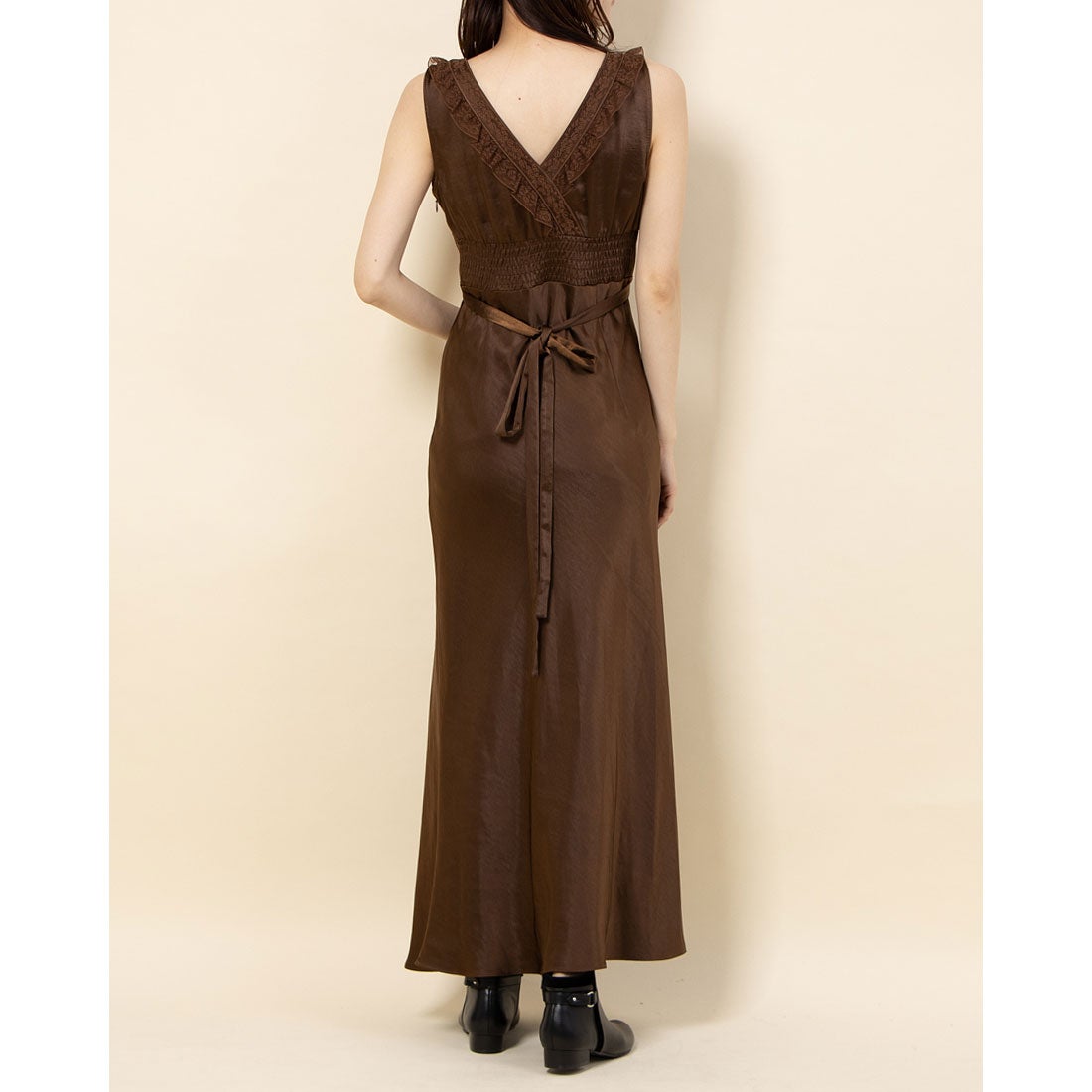 デイシー DEICY サテンレースドレス （ブラウン） -ファッション通販 