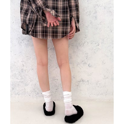 デメテル DEMETER 軽量厚底 ふわもこ プードルファーサンダル （ブラック）｜詳細画像