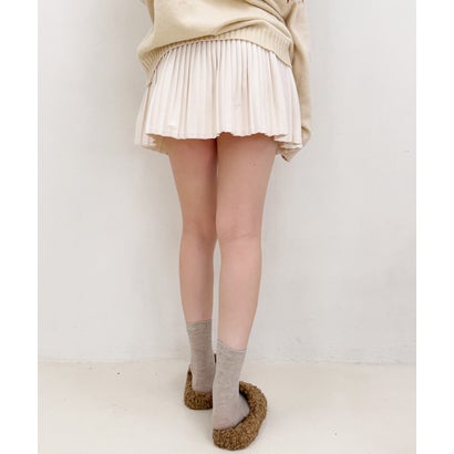 デメテル DEMETER 軽量厚底 ふわもこ プードルファーサンダル （ライトブラウン）｜詳細画像