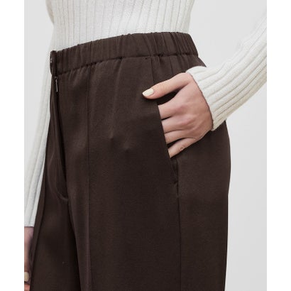 デ・プレ DES PRÉS サテンジョーゼット セミフレアイージーパンツ （69 ネイビー）｜詳細画像