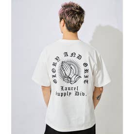 ディアローレル 半袖 Tシャツ メンズ バックプリント LETTER （WHT）