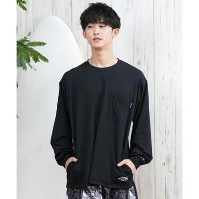 ディア ローレル DEAR LAUREL ディアローレル ラッシュガード メンズ 長袖 Tシャツ ロンT （BLK）｜詳細画像