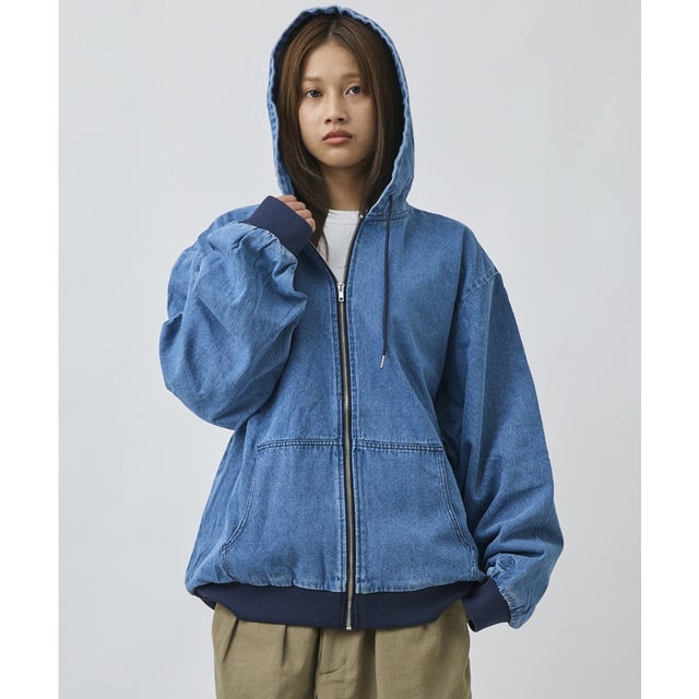 ディアローレル ジャケット メンズ デニムジャケット DENIM PARKA （BLU）
