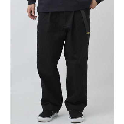 ディアローレル ロングパンツ メンズ チノ ワークパンツ 2PLEATS （BLK）｜詳細画像