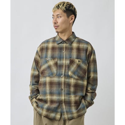 ディアローレル 長袖 シャツ メンズ チェック HERITAGE （KHK）｜詳細画像