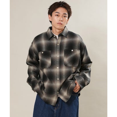 ディアローレル 長袖 シャツ メンズ チェック HERITAGE （KHK）｜詳細画像