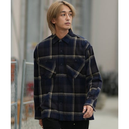 ディアローレル 長袖 シャツ メンズ チェック HERITAGE （NVY）｜詳細画像
