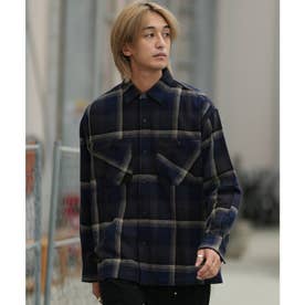 ディアローレル 長袖 シャツ メンズ チェック HERITAGE （NVY）